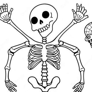 Xray Skeleton Coloring Page | Xray coloring page
