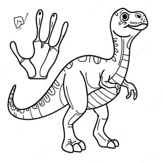 Xray Dinosaur Coloring Page | Xray coloring page