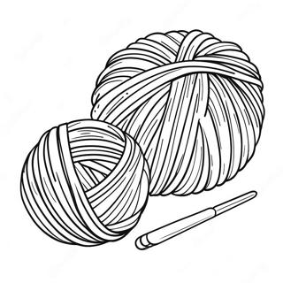Knitting Tools and Yarn Coloring Page | Knitting coloring page