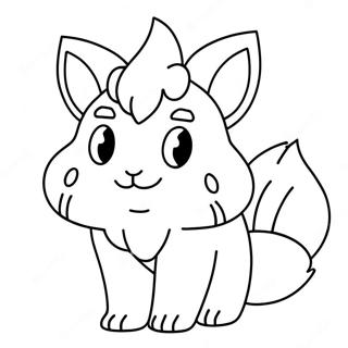 Vulpix Coloring Page | Vulpix coloring page