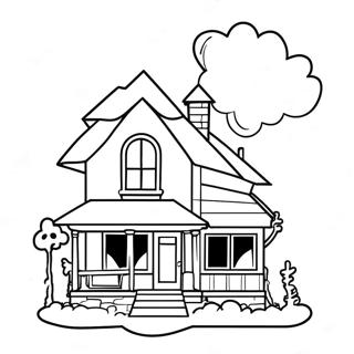 Up House Coloring Page | Up House coloring page