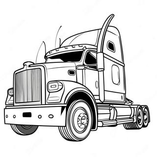 Sleek Lowered Truck Coloring Page | Lowered Truck coloring page