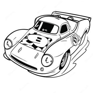 Dirt Track Race Car Coloring Pages