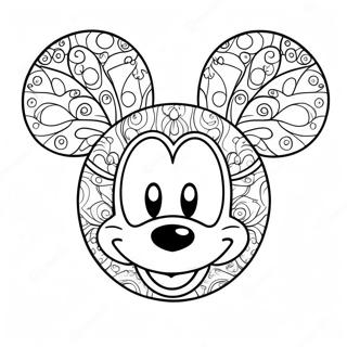 Mickey Ears Coloring Page | Mickey Ears coloring page