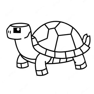 Minecraft Turtle Coloring Page | Minecraft Turtle coloring page