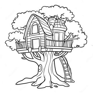 Magic Treehouse Coloring Page | Magic Treehouse coloring page