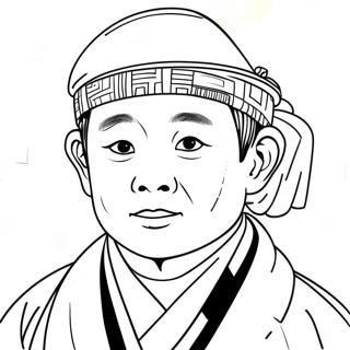 Gyutaro Coloring Page | Gyutaro coloring page