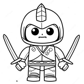 Lloyd Garmadon in Aktion Ausmalbild | Staffel 7 Ninjago Ausmalbild