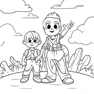 Giants Kid Coloring Page | Giants Kid coloring page