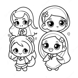 Gacha Life Characters Coloring Page | Gacha Life coloring page