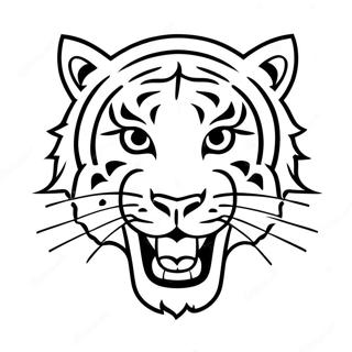 Detroit Tigers Logo Coloring Page | Detroit Tigers coloring page
