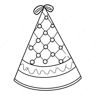 Sombrero De Fiesta Páginas para Colorear