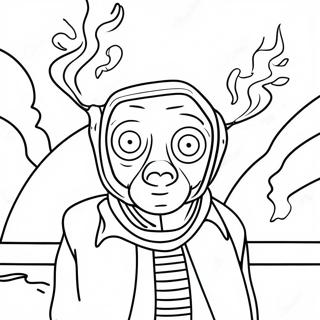 SCP 096 Coloring Page | SCP 096 coloring page