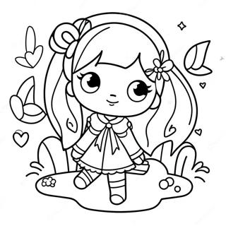 Cute Gacha Life Girl Coloring Page | Gacha Life coloring page