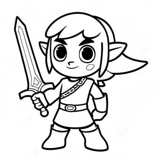 Toon Link Páginas para Colorear