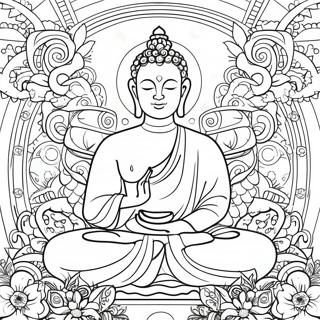 Enlightenment Spiritual Coloring Page | Enlightenment Spiritual coloring page