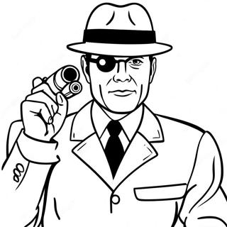 Spy Coloring Page | Spy coloring page