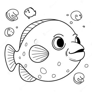 Blob Fish Coloring Page | Blob Fish coloring page