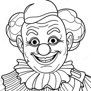 Creepy Art the Clown Coloring Page | Art the Clown coloring page