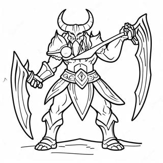Diablo Coloring Page | Diablo coloring page