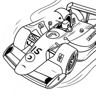 Fast Indy Car Racing Coloring Page | Indy Car coloring page