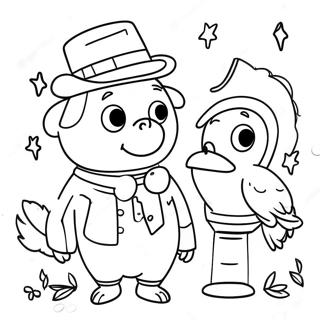 Charming Kevin Henkes Characters Coloring Page | Kevin Henkes coloring page