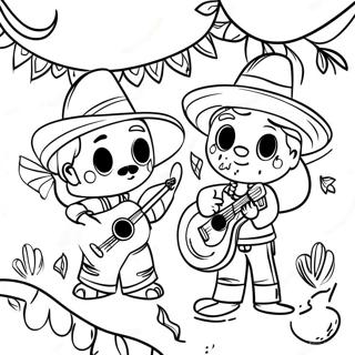 Cinco de Mayo Celebration Coloring Page | Cinco de Mayos coloring page