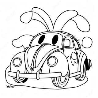 Love Bug Coloring Page | Love Bug coloring page
