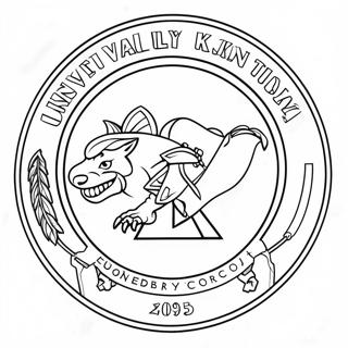 Logo der Universität von Kentucky Ausmalbild | Universität von Kentucky Ausmalbild