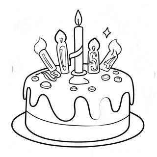 Fortnite Birthday Cake Coloring Page | Fortnite Birthday coloring page