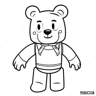 Roblox Bear Coloring Page | Roblox Bear coloring page
