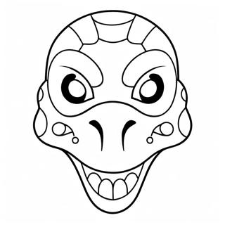Dinosaur Maske Malebøger