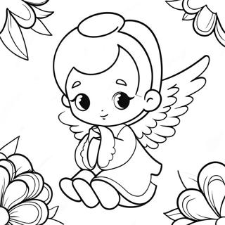 Anjo Momentos Preciosos Páginas para Colorir