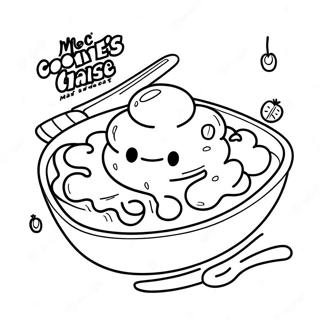 Mac and Cheese Coloring Page | Mac and Cheese coloring page