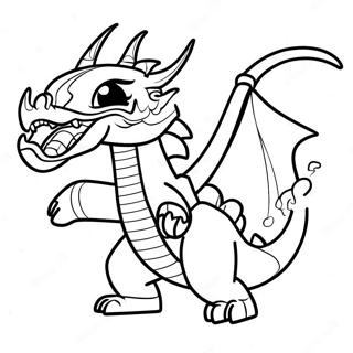 Fire Breathing Ninjago Dragon Coloring Page | Ninjago Dragon coloring page