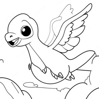 Majestic Lugia Flying Coloring Page | Lugia Pokemon coloring page