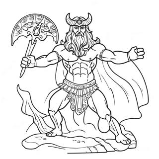 Advanced Mythology Coloring Page | Advanced Mythology coloring page
