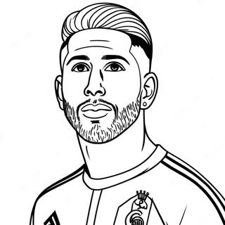 Sergio Ramos Coloring Page | Sergio Ramos coloring page