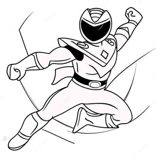 Rosa Power Ranger Fargeleggingssider