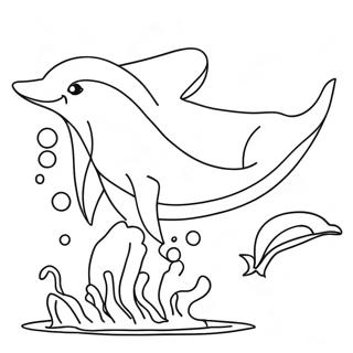 Barbie Dolphin Adventure Coloring Page | Barbie Dolphin coloring page