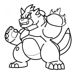Incineroar Fire-Type Coloring Page | Incineroar coloring page