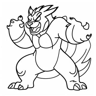 Incineroar Coloring Pages