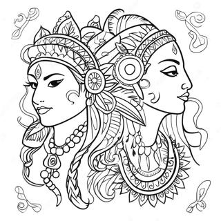 Budaya India Untuk Dewasa Halaman Mewarnai