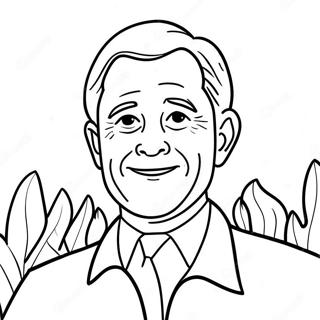 Bush Coloring Page | Bush coloring page