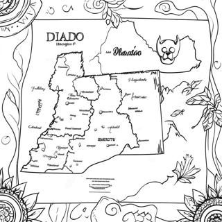 Idaho State Map Coloring Page | Idaho coloring page