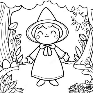 Strega Nona Magical Garden Coloring Page | Strega Nona coloring page