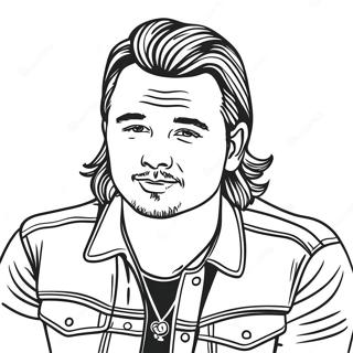 Morgan Wallen Coloring Page | Morgan Wallen coloring page