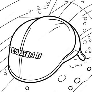 Page à colorier du casque du salut coloré | Page de coloriage Casque du Salut