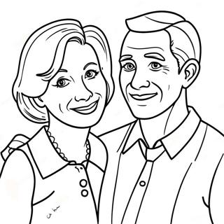 Mom and Dad Coloring Page | Mom and Dad coloring page