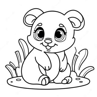 Cute Baby Mammals Coloring Page | Mammal coloring page